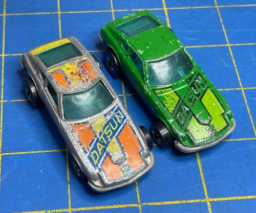 Pair of 2  Vintage 1976 Hot Wheels Z WHIZ Datsun Z, Hong Kong