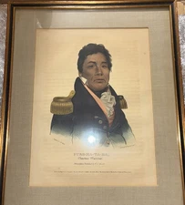 Push-Ma-Ta-Ha Chactan Warrior Framed Lithograph Art Print Under Glass  