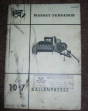 Massey Ferguson Ballenpresse 10-7  Anleitung