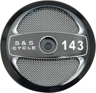 S & S Cycle Stealth Air Cleaner Covers Black 124'' Displacement 170-0321