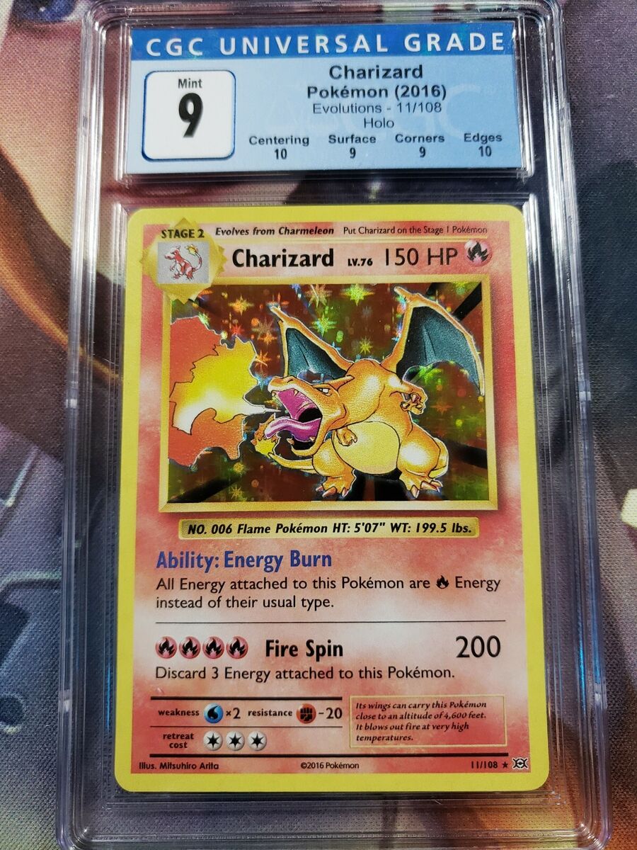 Charizard XY Evolutions Holo CGC 10/9/10/9 (Possible PSA 10)