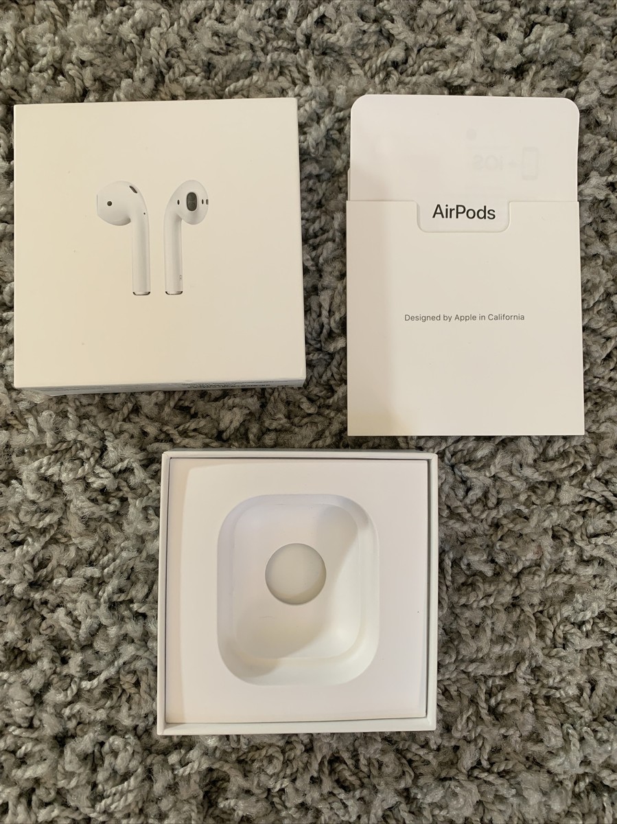 Apple AirPods 2nd Generation Empty Retail Box Only MV7N2AM/A With