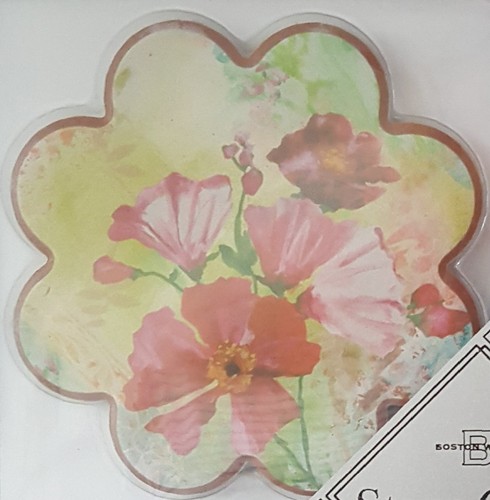 Garden Beauty Shaped Stone Coasters w/Cork Backing Set of 4 by Boston Warehouse - Bild 4 von 9