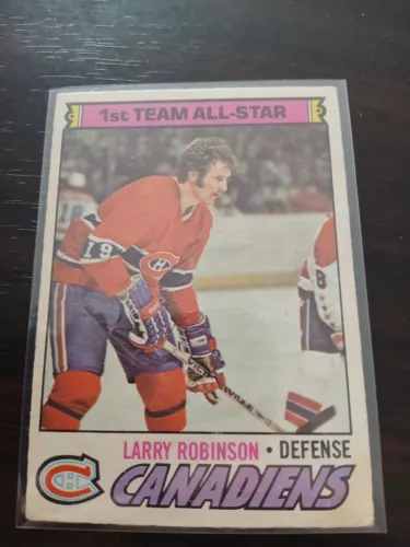 1977-78 O-Pee-Chee Larry Robinson Card #30 Montreal Canadians