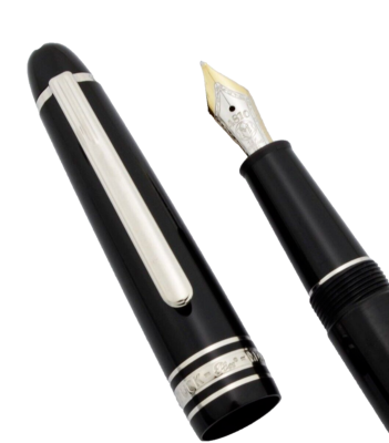 New MONT BLANC MEISTERSTUCK 145 FOUNTAIN PEN . Platinum M Nib in