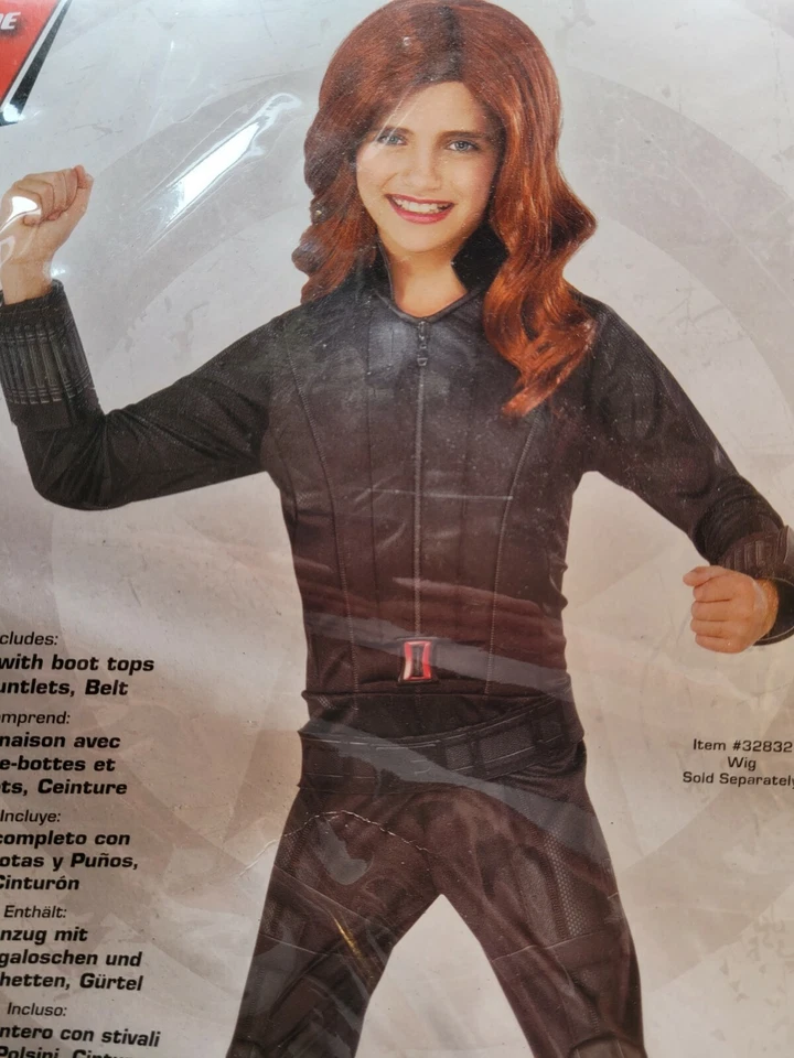 Disfraz Halloween Niñas Marvel Guerra Civil Viuda Negra Talla 3-4 Años  Foto 2 de 4