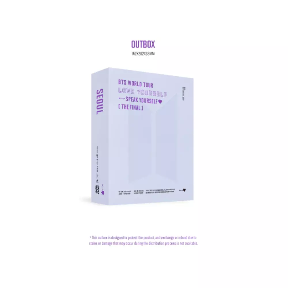 BTS World Tour Love Yourself:Speak Yourself THE FINAL SEOUL DVD/Bluray