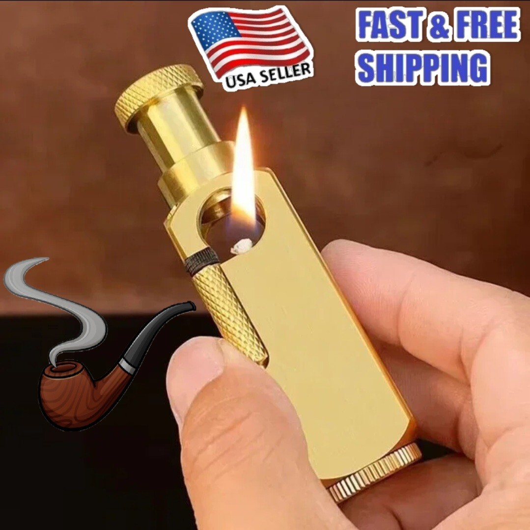 - Solid Brass Multisided Kerosene Lighter-usa Seller-ships Fast