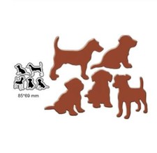 Dog Metal Cutting Dies Stencil Scrapbooking Album Decoration Craft Die Cut Card