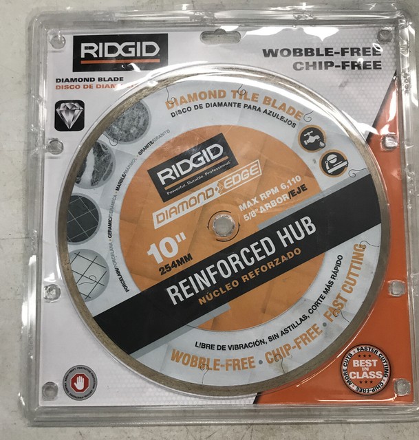 RIDGID 10 in. Reinforced Hub Diamond Tile Blade CRH10P for sale online | eBay
