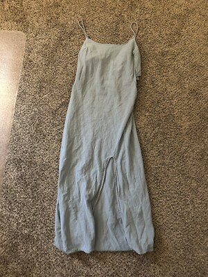 ASOS design cami linen dress - light blue - size 8 | eBay