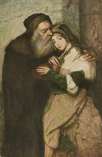 PC JUDAICA, M. GOTTLIEB : SZAJLOK I JESSYKA, Vintage Postcard (b39677)