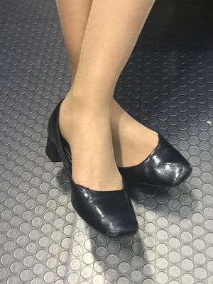 black cabin crew shoes