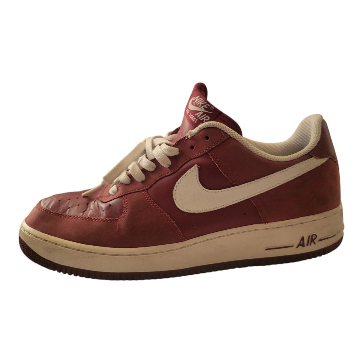 Nike Air Force Burgundy Low Wine Suede Men Sneaker Size 11