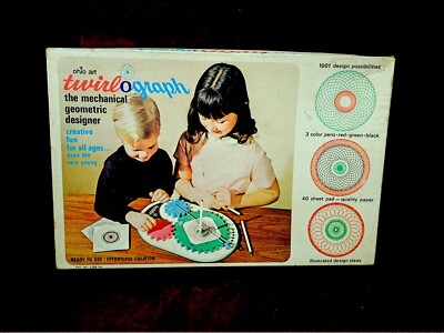 Vintage Twirl-O-Graph Geometric Designer all metal Ohio Art No.507
