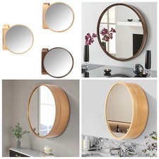 Round Medicine Cabinet Wall Mounted Round Mirror Cabinet For Bathroom Storage