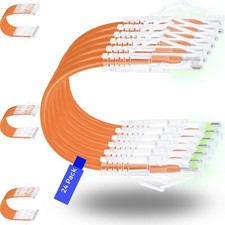 Rapink Patch Cables Cat6/ Cat6a 0.5ft 24 Pack Slim Cat6a Ethernet Patch Cable...