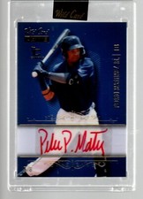 2024 Wild Card Matte Auto Base Gold Foil Blue #BCA-PM Pedro Martinez, Jr. 5/8