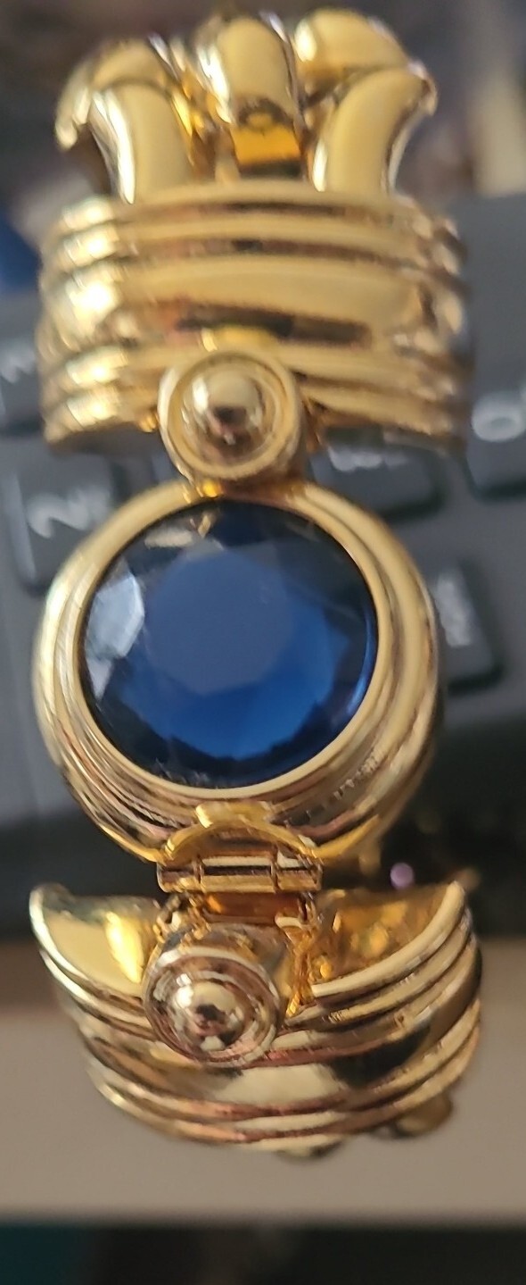 KJL Kenneth J Lane Rhinestone Bracelet Coblat sto… - image 5