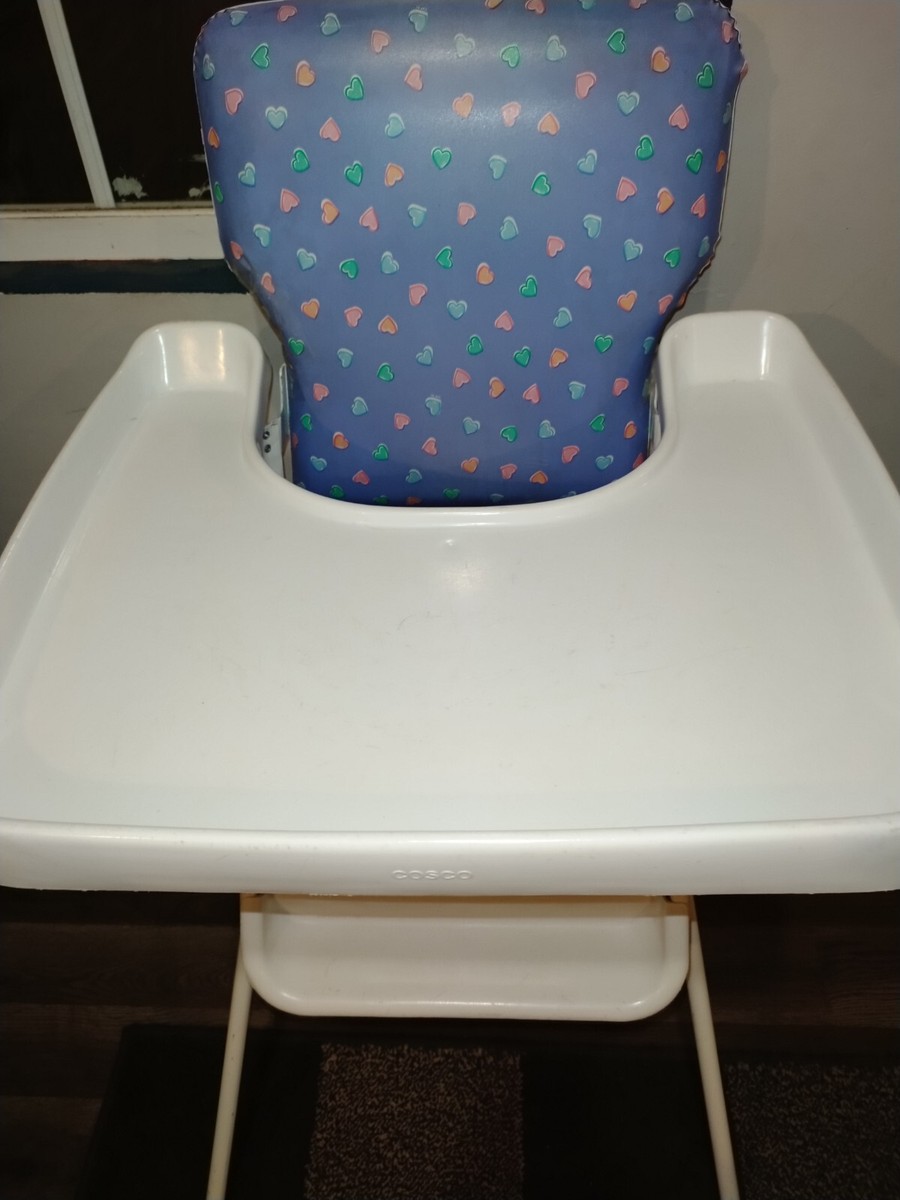 Vintage Metal Vinyl Hearts Cosco Baby Highchair High Chair | eBay