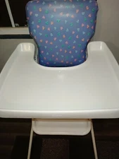 Vintage Metal Vinyl Hearts Cosco Baby Highchair High Chair