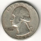 USA - 1945P - Washington ¼ $ - Silver Eagle - no mint mark - #12367RG