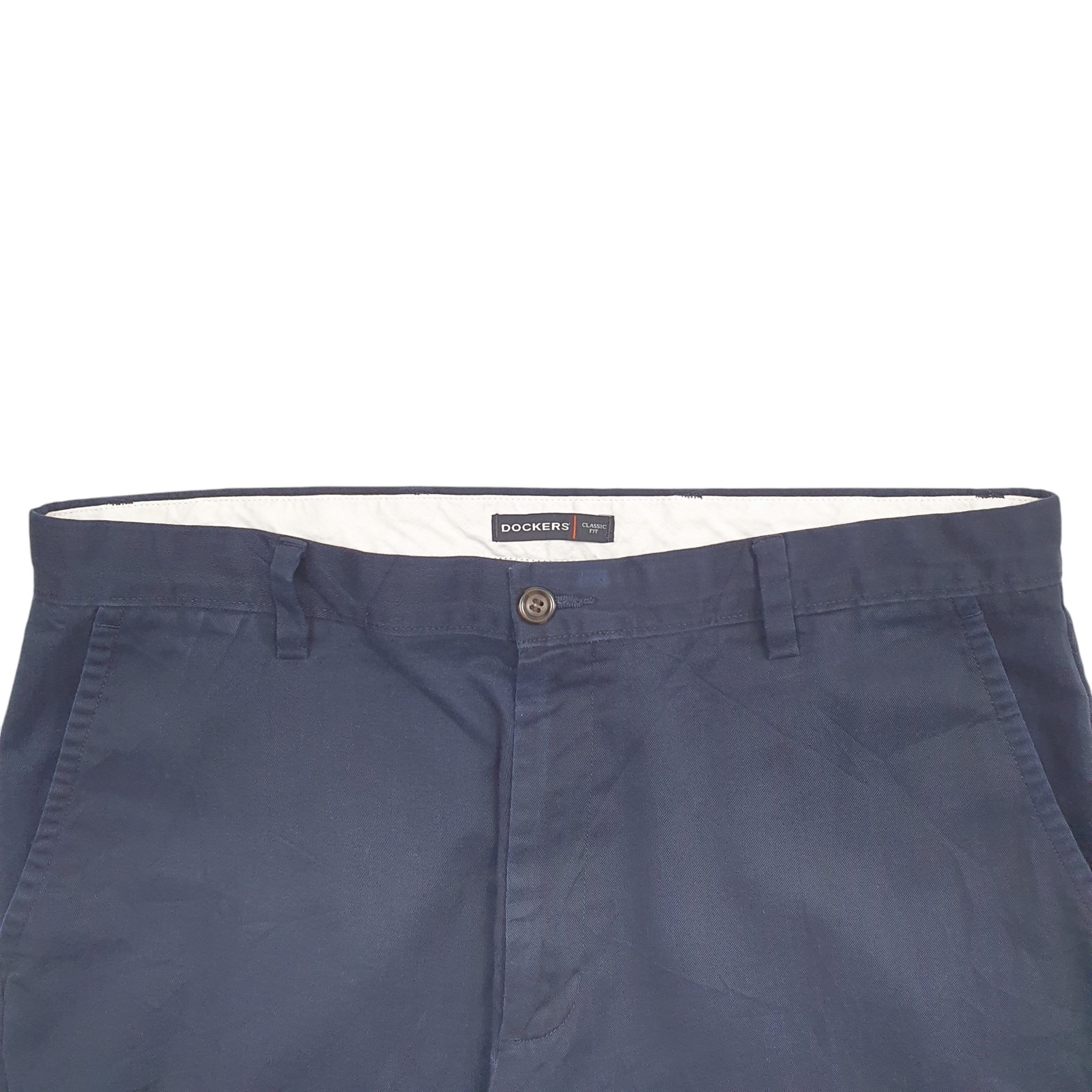 DOCKERS Chino Trousers Cotton Navy Mens W36 L30 image 2