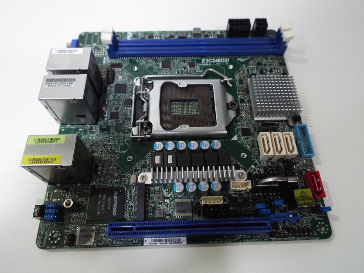 ASRoCK Rack LGA1151 8/9世代 ITX E3C246D2I E3C246D2I - Asrock Rack E3c246d2i Server Motherboard - Intel