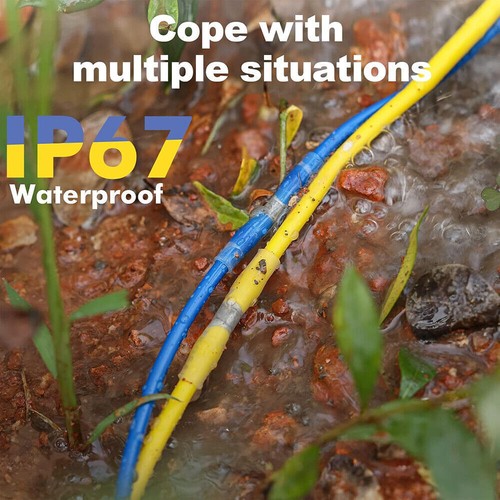 100-10X Conectores de cable a tope termorretráctiles de manga de sello de varilla de soldadura AWG26-24 EE. UU. - Imagen 5 de 7