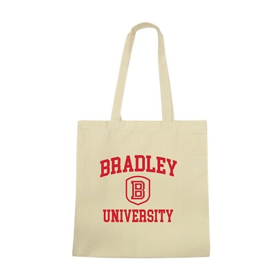 Bradley University Braves BU Institutional NCAA Team Seal Tote Bag