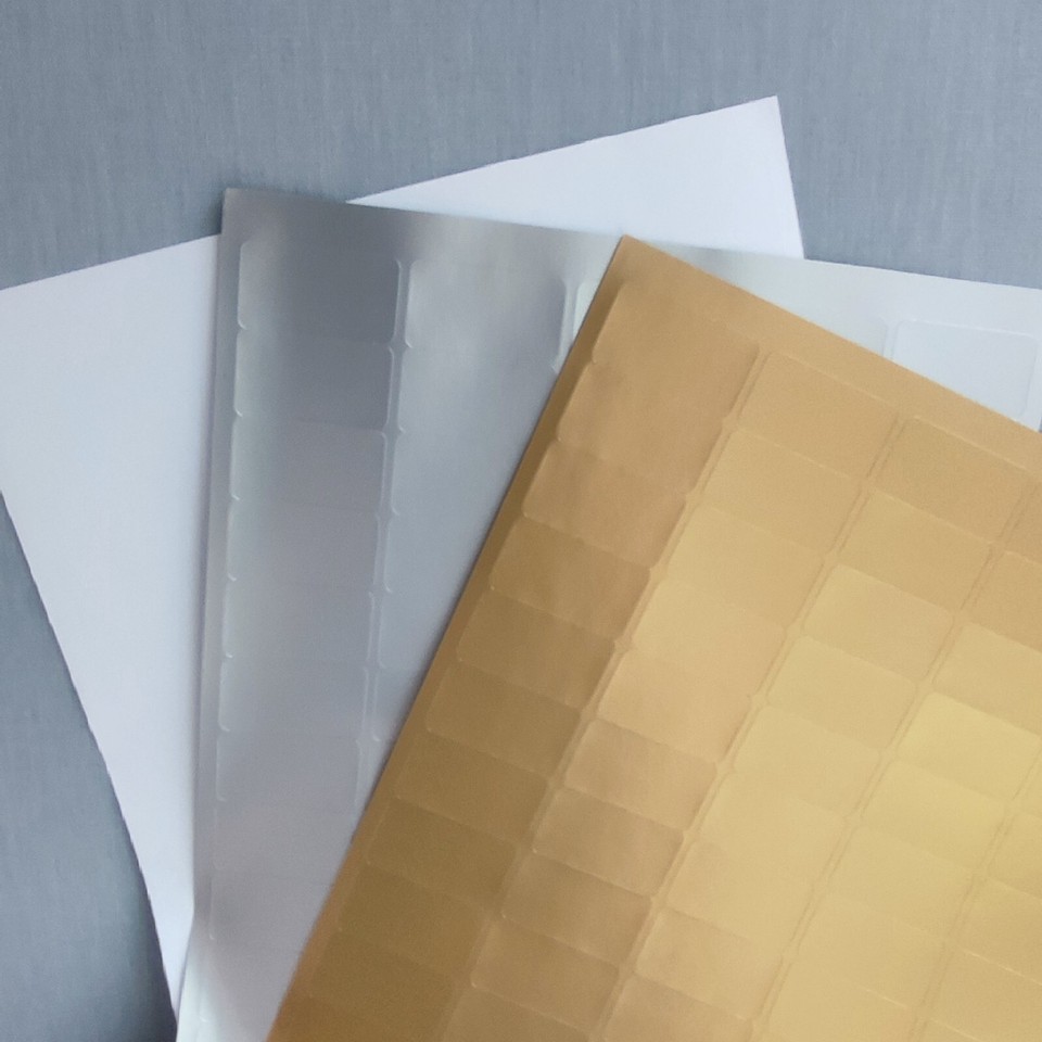 Personalised Return Address Labels Stickers White, Gold ,Silver