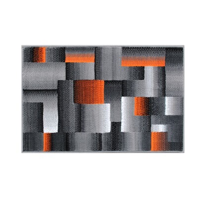 Flash Furniture Elio 2X3 Block Area Rug, Orange - ACD-RGTRZ861-23-OR-GG ...