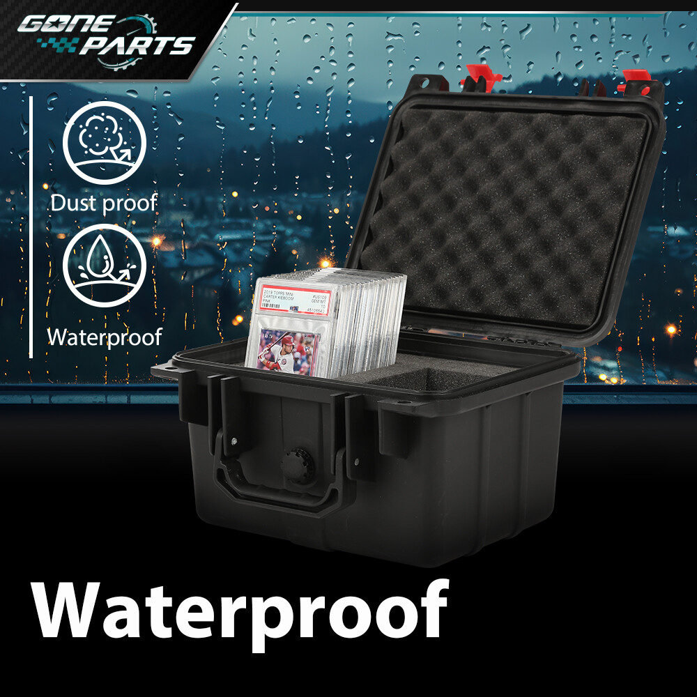 Graded Card Storage Box with Coded Lock, Sports Card