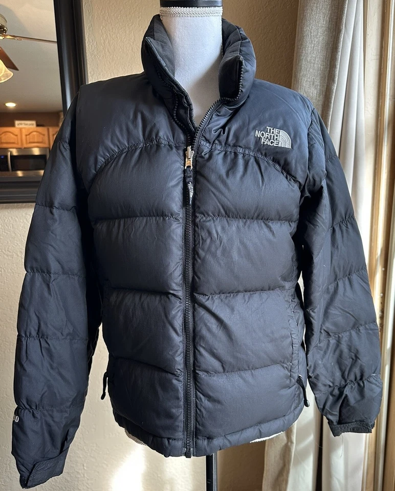 The North Face Jacket Womens Small Black Nuptse 700 Down Insulated Puffer VTG - Image 4 of 4