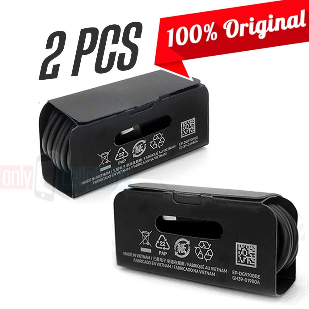 Original Samsung USB-C Cable for Galaxy S10/S10+/S10e - 2 Pack-image