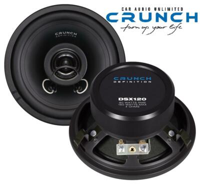 Crunch DSX-120 2-Wege Koaxial Lautsprecher 12cm 160 Watt Power - 1 Paar