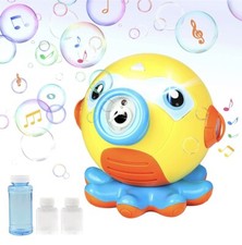 Octopus Auto Bubble Maker with Music and Light, 3000 Bubbles/Min Bubble Machine