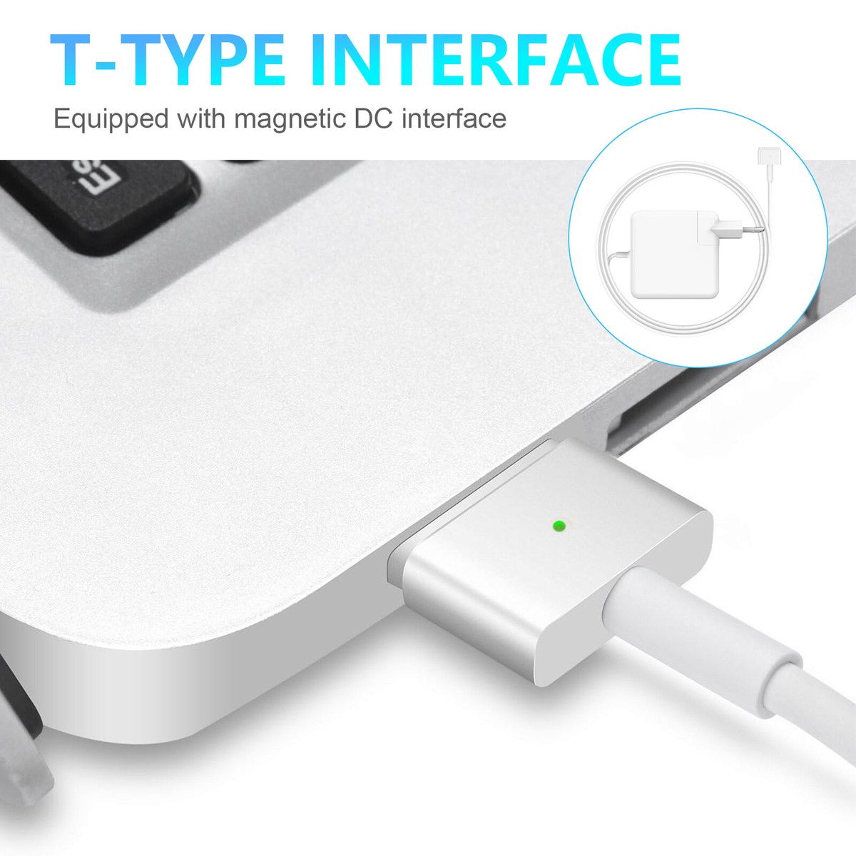 45W T-Tip Power Adapter Charger For MacBook Air 11" & 13" (A1465, A1466, A1436, A1435 Models)