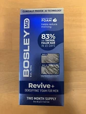 Bosley MD Revive + Densifying Foam For Men 2.11 Oz. Two Month Supply *Free Ship*