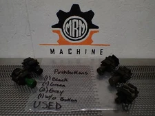 (Lot of 5 Pushbuttons) (1) Black (1) Green (2) Grey & (1) No Button See All Pics