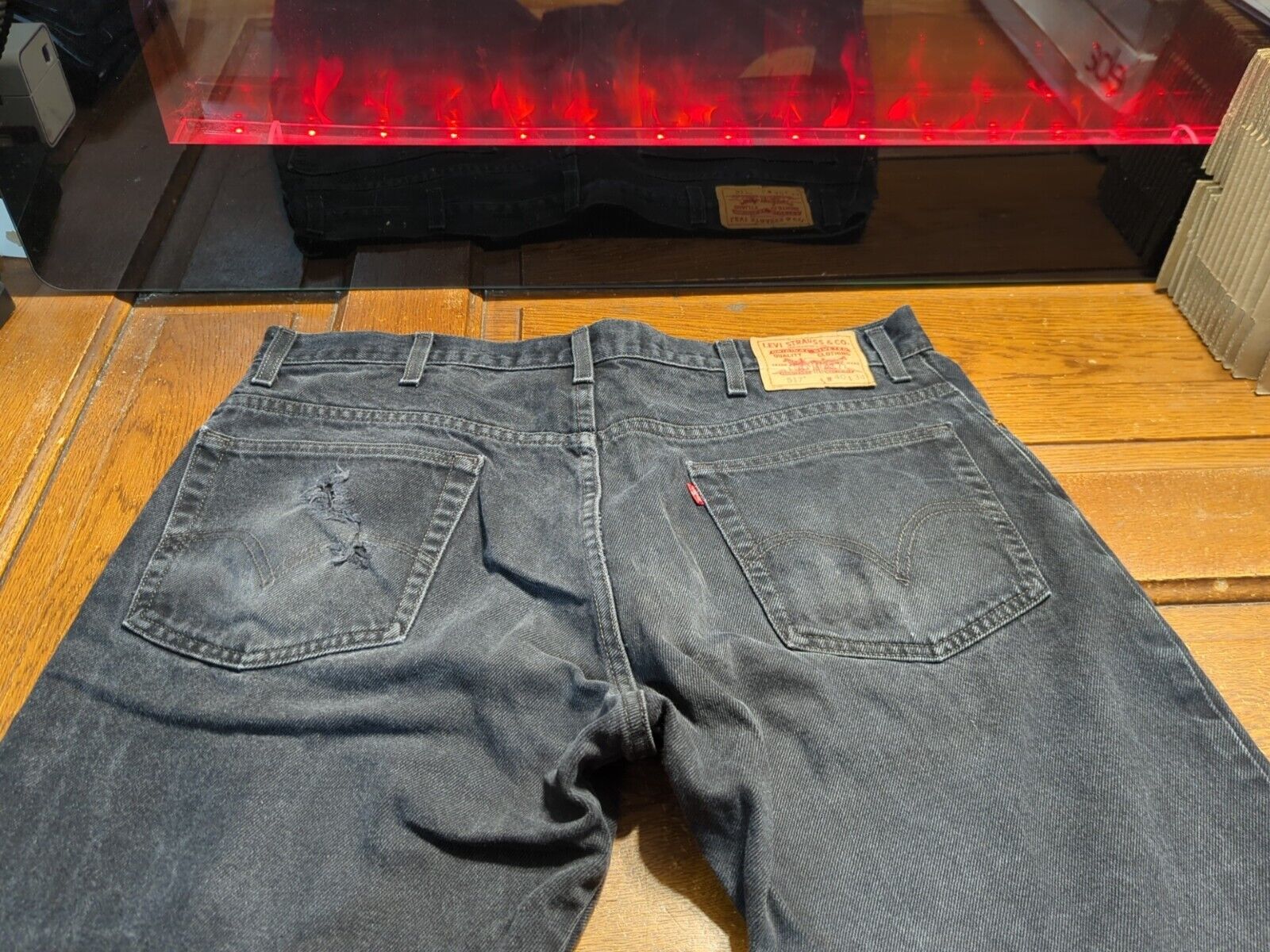 VTG 80s LEVI'S 517 Boot Cut Jeans Black Size 40x34 EUC | eBay