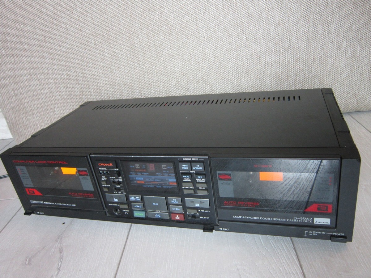 Sansui D-95WR Compu-Synchro Double Reverse Cassette Deck for Parts