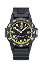 NEW LUMINOX LEATHEBACK SEA TURTLE GIANT 44MM BLACK WITH YELLOW  0325