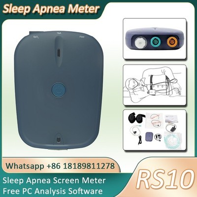 Sleep Apnea Screen Meter RS10 Spo2 PR Nose Air Flow Free PC Analysis Software