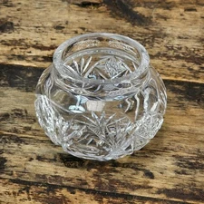 Antique American Brilliant Period Cut Crystal Vanity Powder Jar