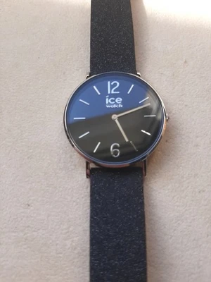 Ice-Watch "Glitter" Ref. 015088 - Edelstahl-Gehäuse mit schwarzen Glitzer-Band - Bild 1 von 4