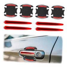 8 PCS Car Door Handle Protector, Accesorios Stickers Exteriores para Auto 