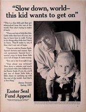 1967 Easter Seal Fund Appeal Disability Non-Profit Charity Print Ad LIFE March 3