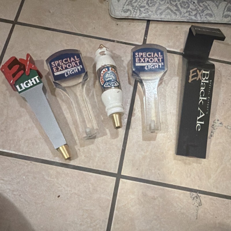 Special Export EX Light, Light, EX Black Ale Beer Tap Handles Lot of 5