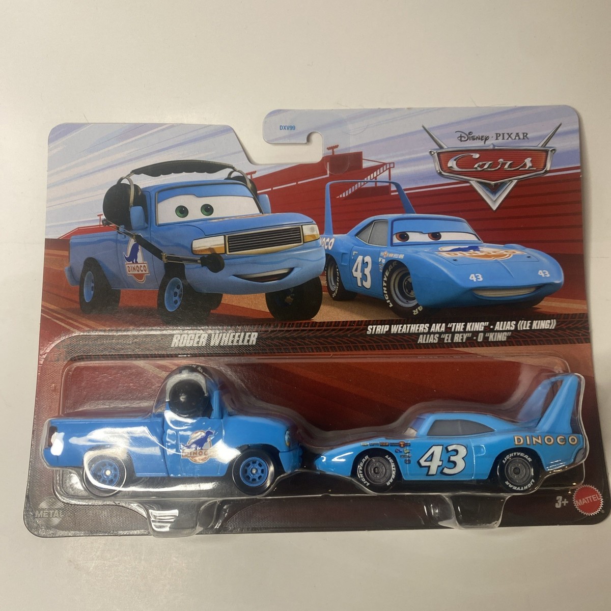 Disney Pixar CARS - RODGER WHEELER and STRIP WEATHERS “THE KING